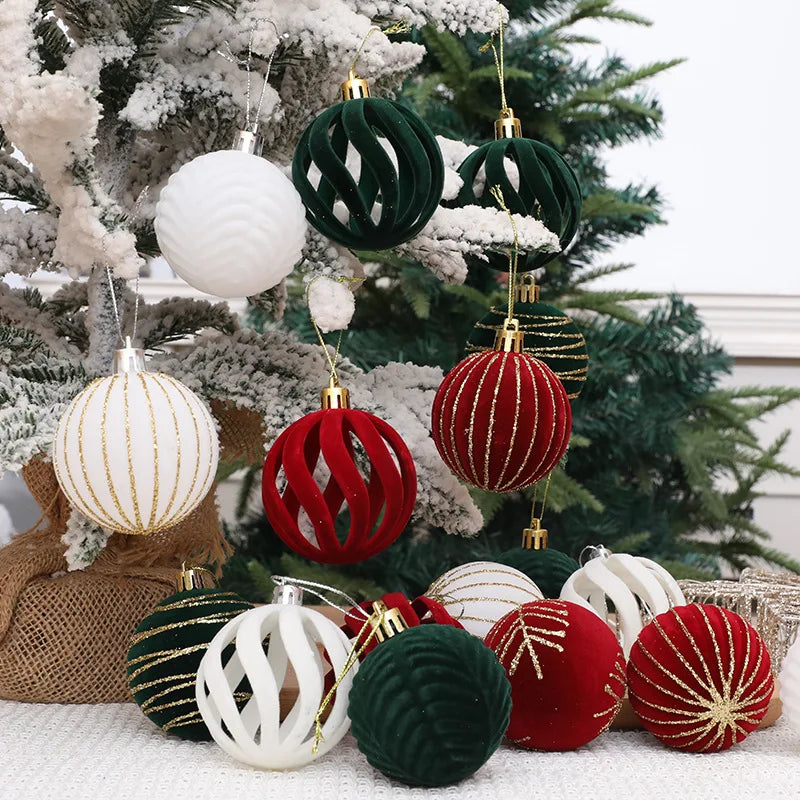 6pcs/box Christmas Balls Christmas Tree Hanging Ornaments High Quality