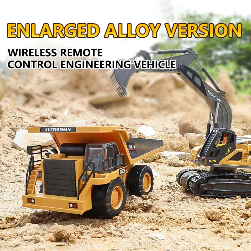 RC Excavator Dumper Car 2.4G Remote Control Engineering Vehicle