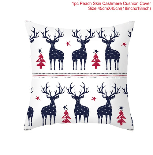 45*45 Christmas Cushion Cover Pillowcase Merry Christmas Decoration