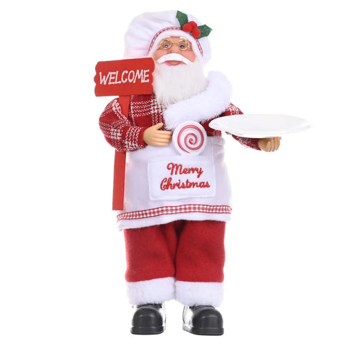 16 Inch Christmas Santa Claus Dolls Standing Santa Claus Figurine