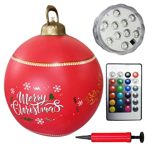 24 Inch Giant Inflatable Christmas Balls PVC Giant Inflatable