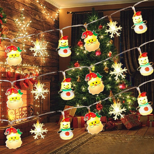 Christmas Tree LED String Light 1.5M 10LED Xmas Hanging Lamp Fairy