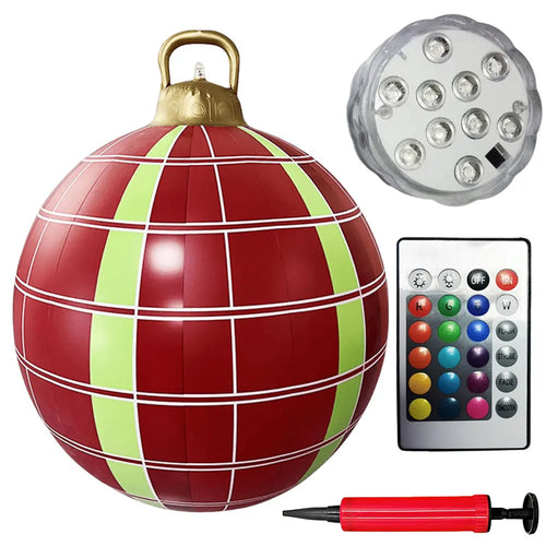 24 Inch Giant Inflatable Christmas Balls PVC Giant Inflatable