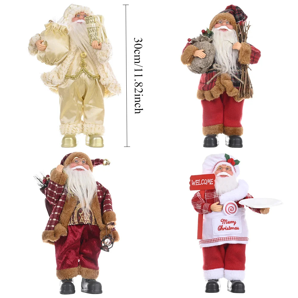 16 Inch Christmas Santa Claus Dolls Standing Santa Claus Figurine