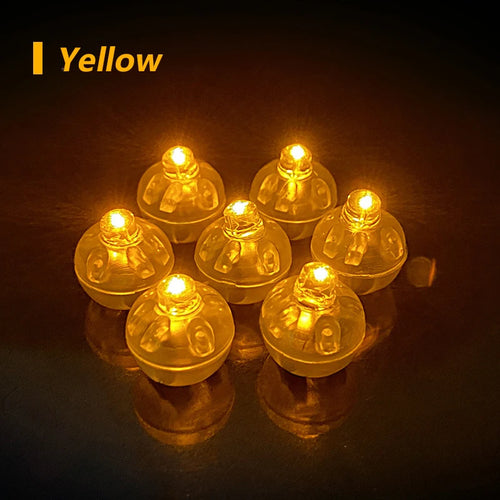 10/20/100Pcs Tumbler Small Round Ball Glow Light Balloon LED Flash