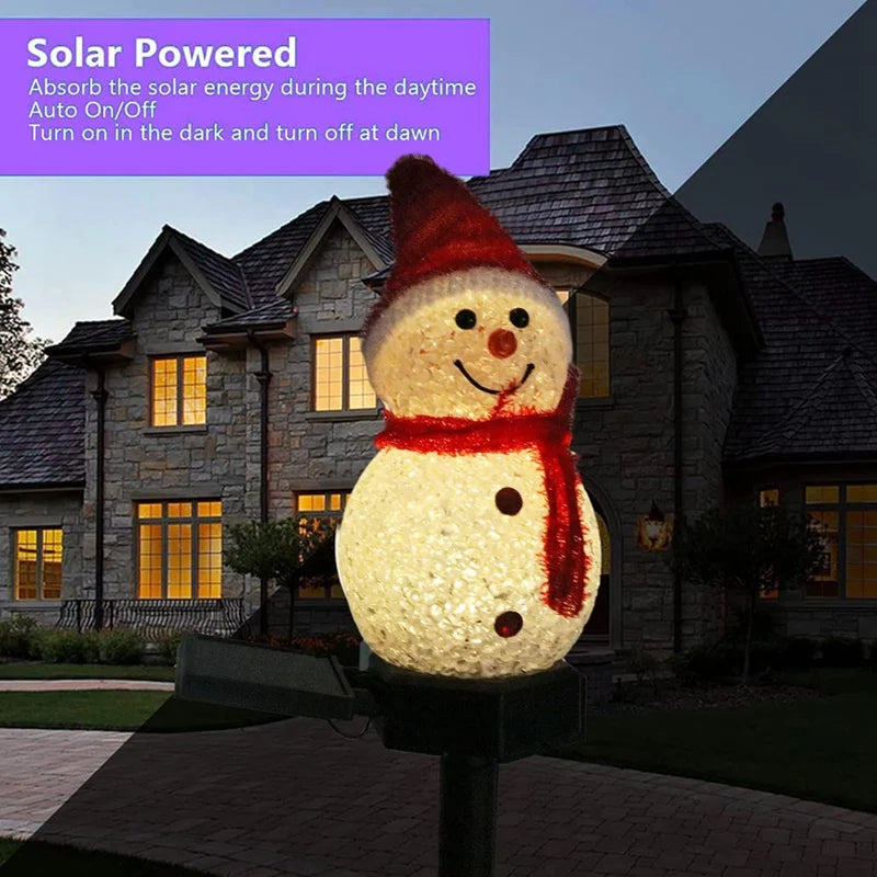 Christmas Decorations Light Solar Light Snowman Christmas Outdoor