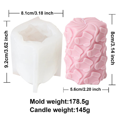 3D Christmas House Candle Silicone Mold DIY Creative Cabin Log Cabin