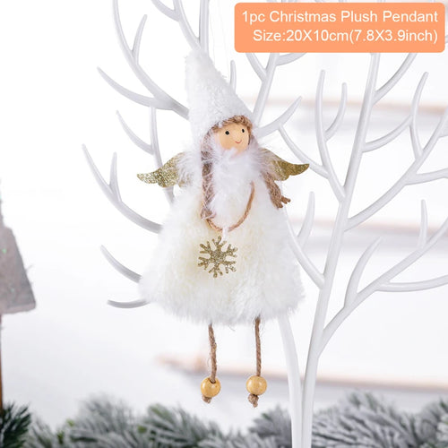 Christmas Angel Doll Pendants Xmas Tree Decor Merry Christmas