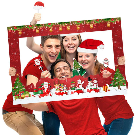 Christmas Frame Photo Prop Merry Christmas Decorations For Home 2024