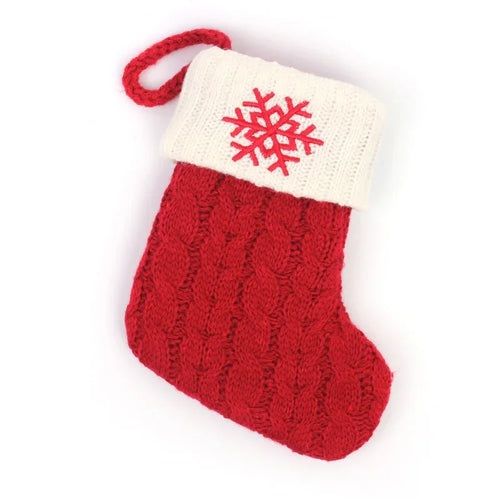 Letters Christmas Stocking New Knitting Christmas Tree Pendant