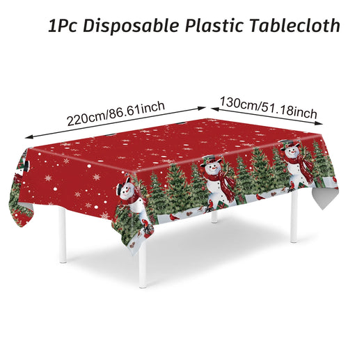 Christmas Tablecloth Merry Christmas Decorations For Home 2024 Navidad