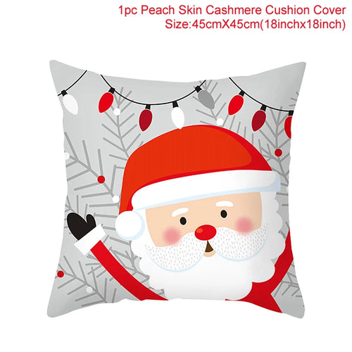 45*45 Christmas Cushion Cover Pillowcase Merry Christmas Decoration