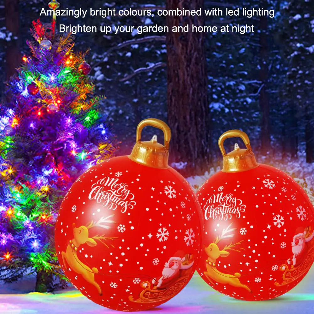 24 Inch Giant Inflatable Christmas Balls PVC Giant Inflatable