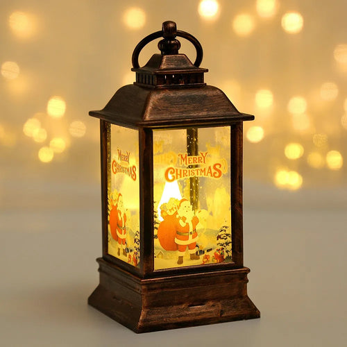 New Christmas Wind Lamp Candle Table Lamp Small Night Lamp Elderly