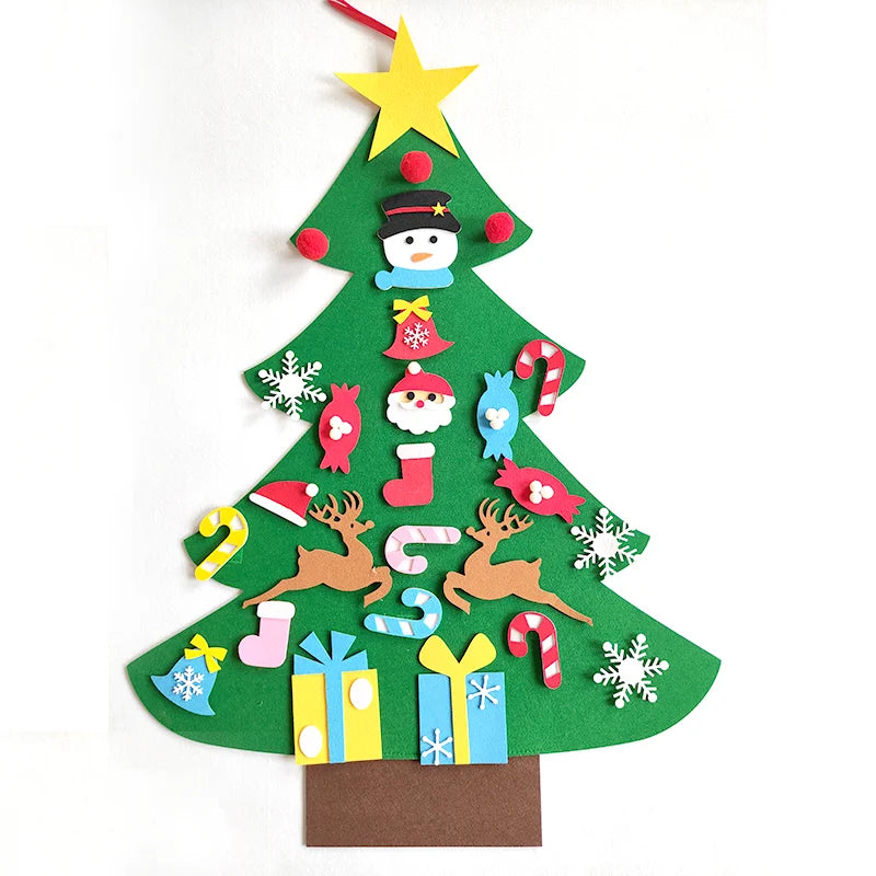 DIY Felt Christmas Tree Christmas Decoration for Home Navidad 2022 New