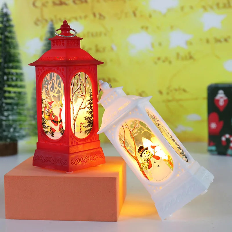 New Christmas Wind Lamp Candle Table Lamp Small Night Lamp Elderly