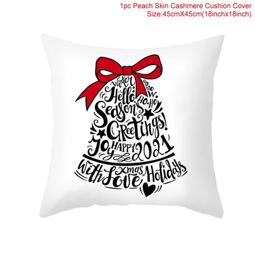 45*45 Christmas Cushion Cover Pillowcase Merry Christmas Decoration