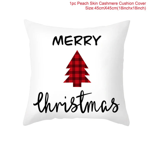 45*45 Christmas Cushion Cover Pillowcase Merry Christmas Decoration