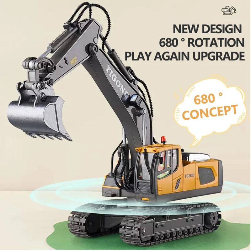 RC Excavator Dumper Car 2.4G Remote Control Engineering Vehicle