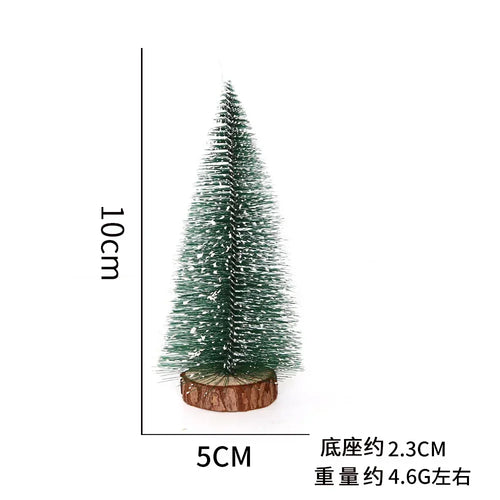 Mini Xmas Tree Tabletop Festive Ornament Merry Christmas Home