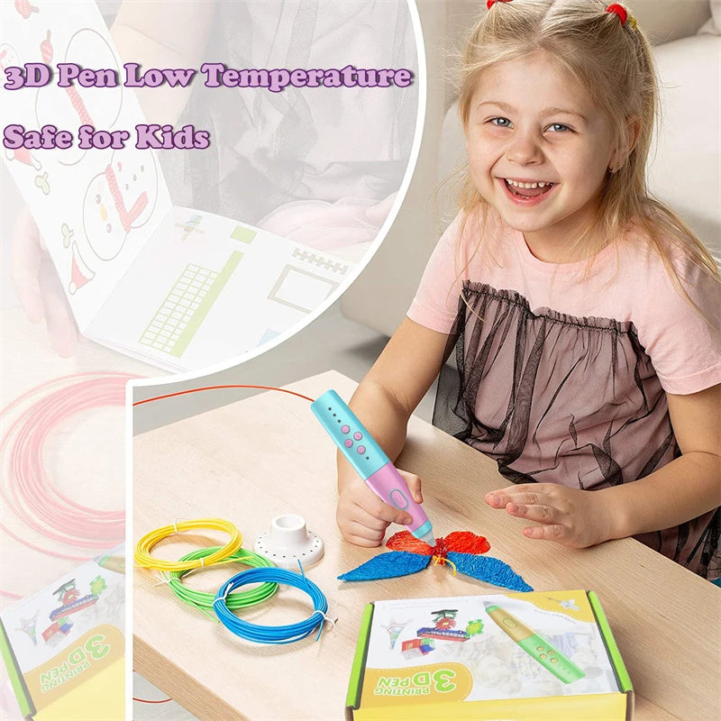 High-quality 3D Pen Set for Kids Boys Girls Birthday Chrismas Gift 3d