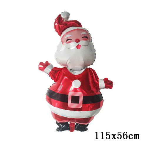 Merry Christmas Foil Balloon Navidad 2023 Home Decoration Santa Claus