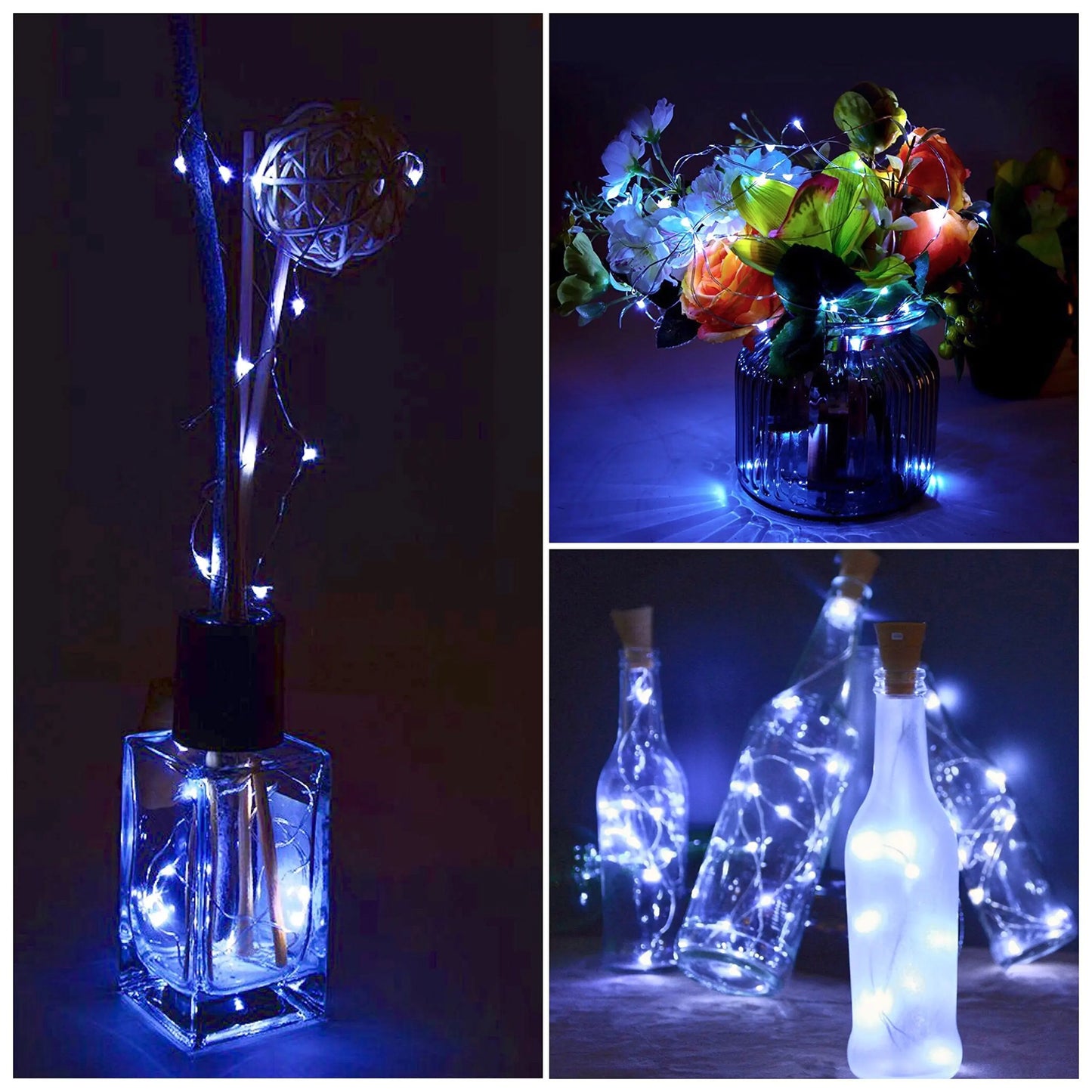 LED Solar Powered Bottle Stopper Light String Solar Outdoor Lights