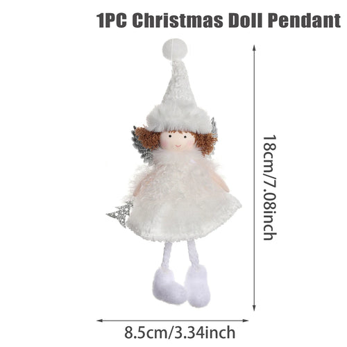 Christmas Angel Doll Pendants Xmas Tree Decor Merry Christmas