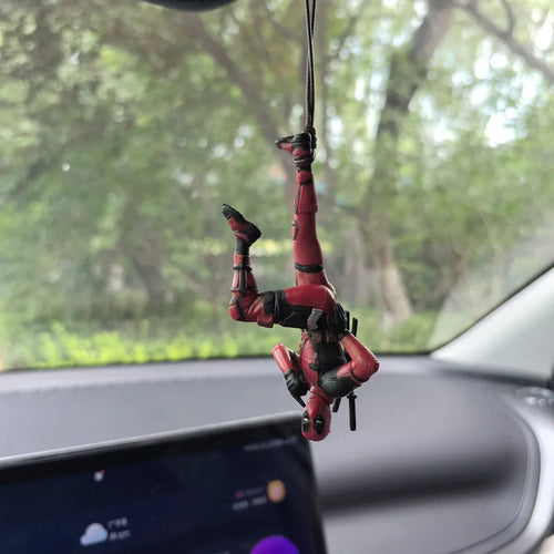 Marvel Deadpool Car Rearview Mirror Pendant Reading Deadpool Car