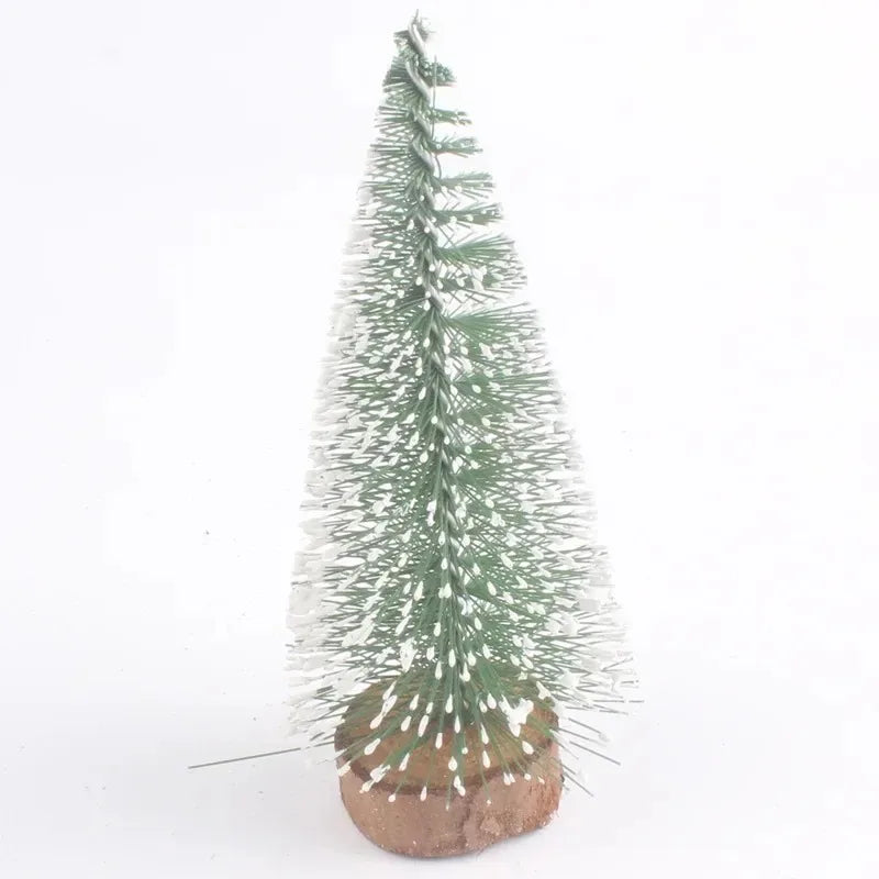 Mini Xmas Tree Tabletop Festive Ornament Merry Christmas Home