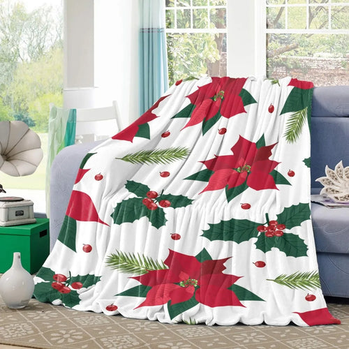 Christmas Soft Throw Blanket Soft Lightweight Flannel Fleece Blanket