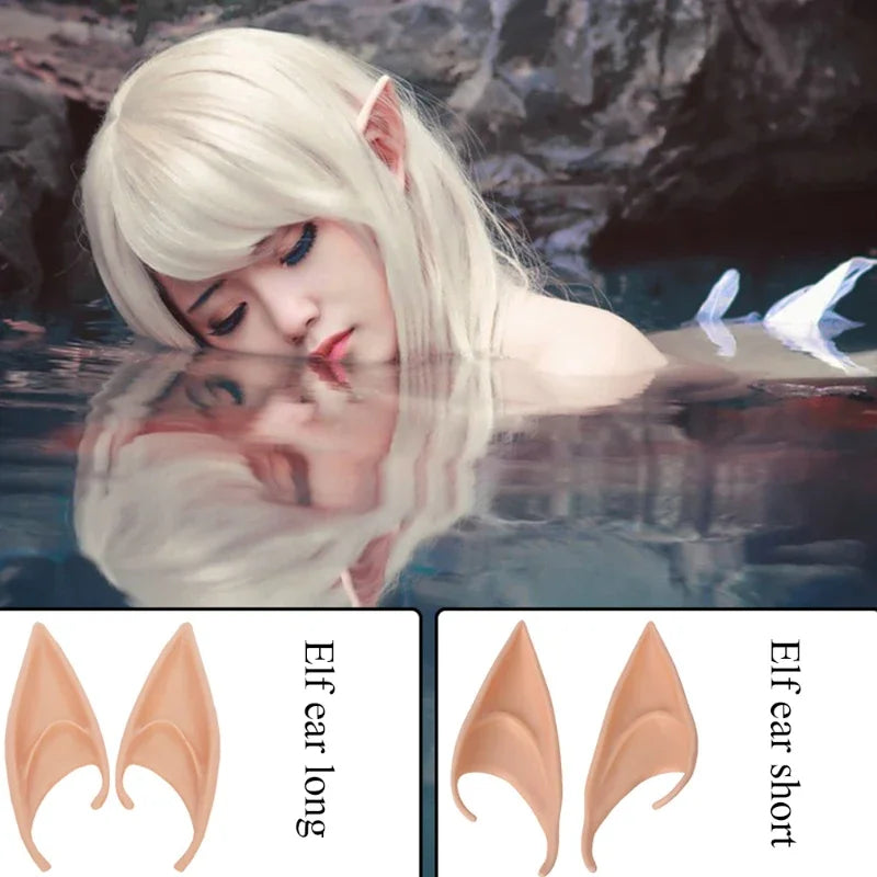 Mysterious Angel Elf Ears Latex Ears for Fairy Cosplay Costume