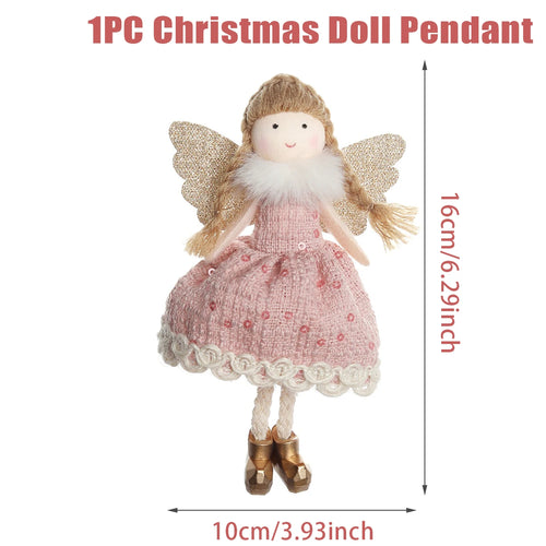 Christmas Angel Doll Pendants Xmas Tree Decor Merry Christmas