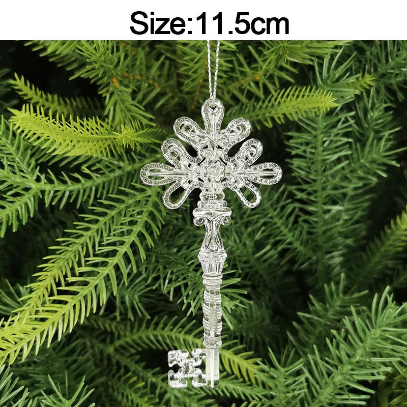 5pcs Christmas Home Decorations Crystal Acrylic Ornaments Snowflake