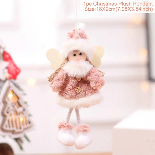 Christmas Angel Doll Pendants Xmas Tree Decor Merry Christmas