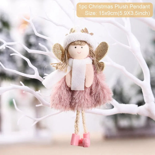 Christmas Angel Doll Pendants Xmas Tree Decor Merry Christmas