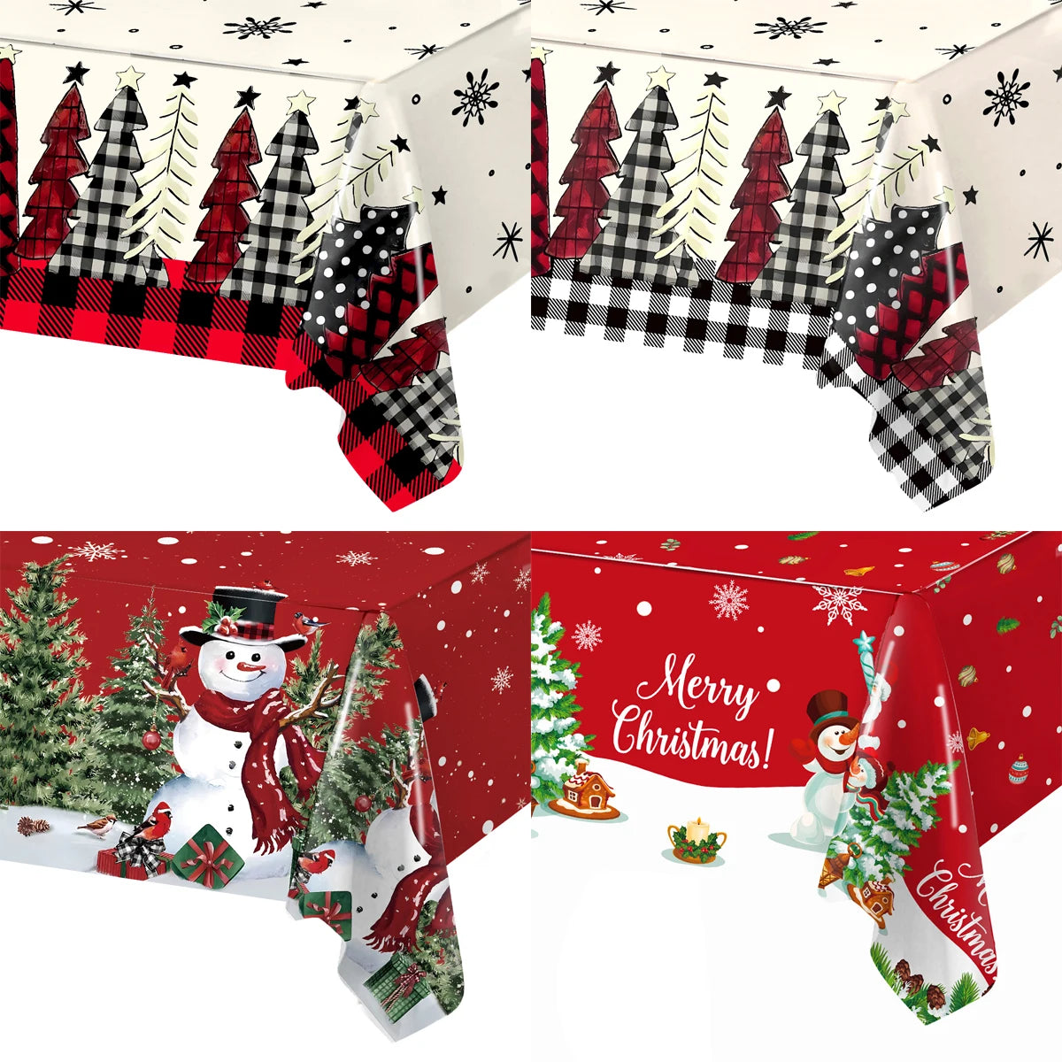 Christmas Tablecloth Merry Christmas Decorations For Home 2024 Navidad