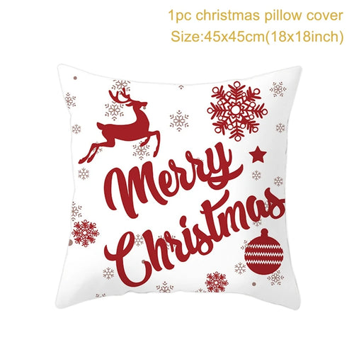 45*45 Christmas Cushion Cover Pillowcase Merry Christmas Decoration