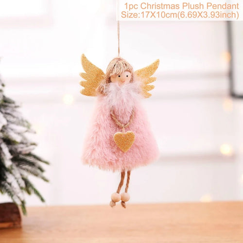 Christmas Angel Doll Pendants Xmas Tree Decor Merry Christmas