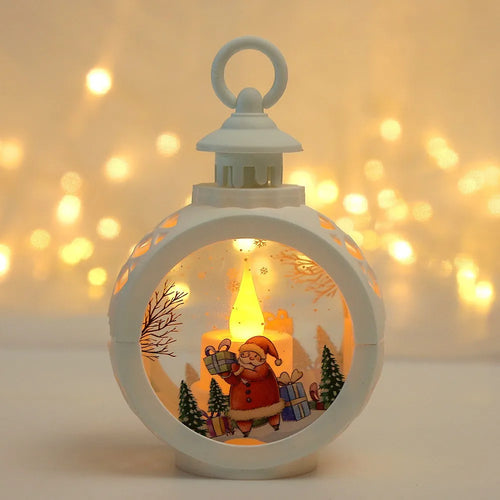 New Christmas Wind Lamp Candle Table Lamp Small Night Lamp Elderly