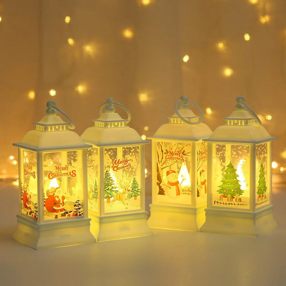 New Christmas Wind Lamp Candle Table Lamp Small Night Lamp Elderly