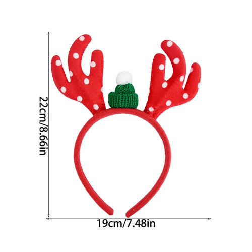 Merry Christmas Headbands Cute Xmas Santa Elk Antlers Headband Hair