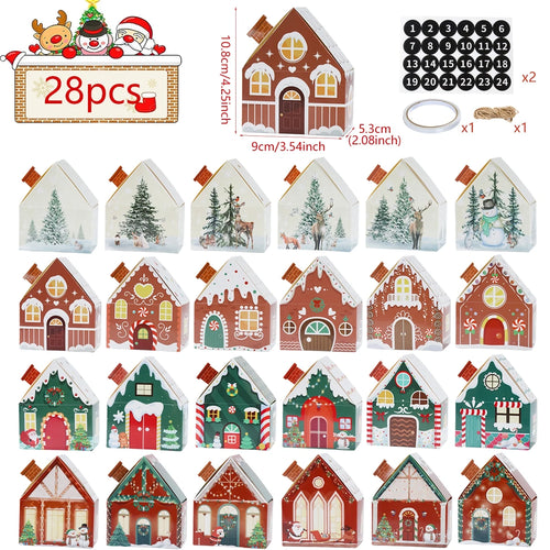 Christmas Gingerbread House Candy Box Merry Christmas Decoration For