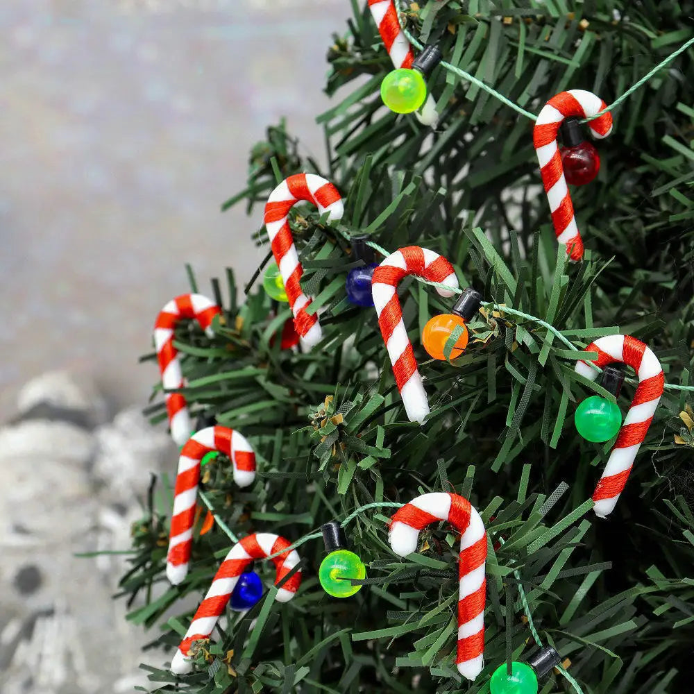 20Pcs Mini Candy Cane Christmas Tree Decoration Xmas Pendant DIY Home