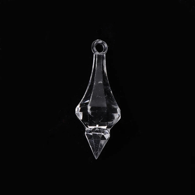 10Pcs Acrylic Crystal Drop Pendant Prisms Chandelier Curtain Chrismas