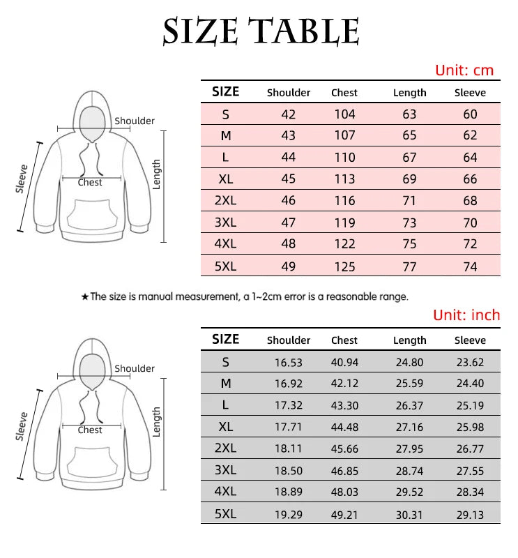 Chrismas Men's Hoodie Print Sweatshirts For Men Harajuku Hooded Shirt