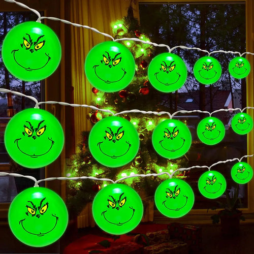 2024 Halloween Day Christmas Decoration Party String Lights Funny