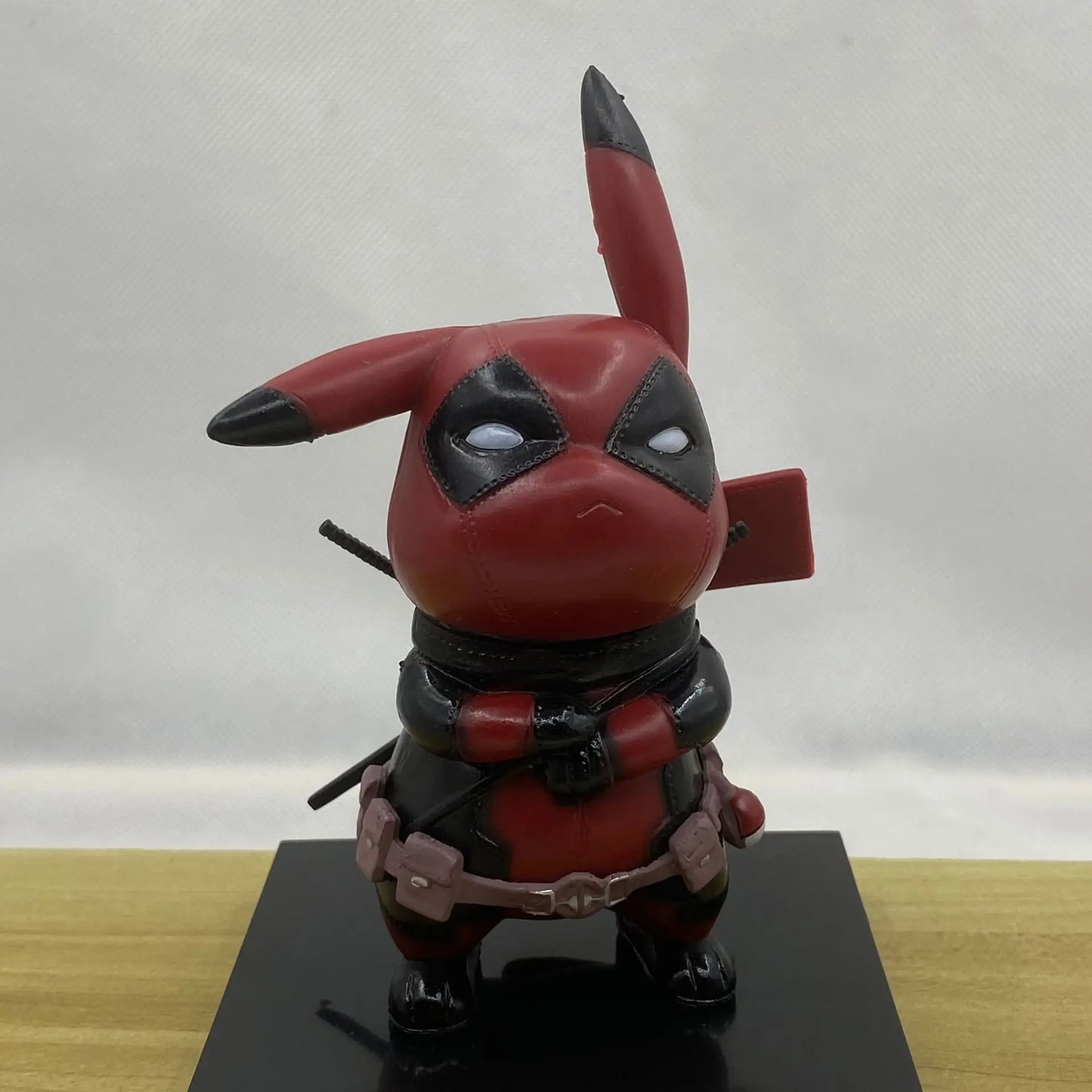 Pikachu Cos Deadpool Figure Q-Version Pikachu Action Figures Statue