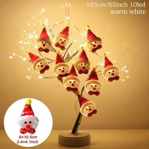 Snowman Christmas LED Garland String Light Merry Christmas Decorations