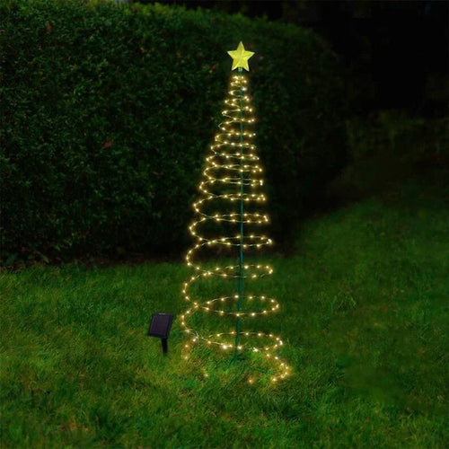 Outdoor Waterproof Solar Led Christmas Tree Decoration Solar Powered